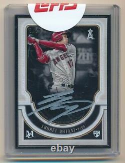 2018 Topps Museum Collection SHOHEI OHTANI Framed Rookie RC Auto BLACK #5/5