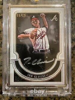 2018 Topps Museum Tom Glavine Framed Museum Auto Silver Parallel (9/15)