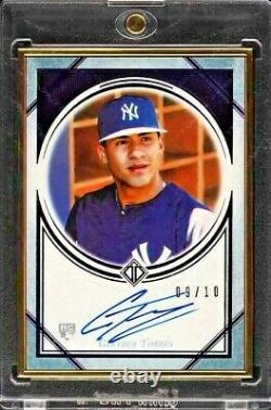 2018 Topps Transcendent PURPLE Gleyber Torres Autograph RC Gold Frame AUTO 9/10