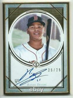 2018 Topps Transcendent Rafael Devers RC AUTO Autograph #25/25 Red Sox Framed SP