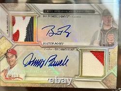 2018 Triple Threads DECA 04/10 Relic / Auto Booklet Trout, Aaron, Jeter