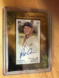 2019 Allen & Ginter's Mini Framed Auto Pete Alonso Rookie card Auto