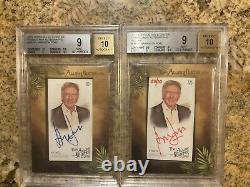 2019 Topps Allen & Ginter, MINI FRAMED AUTO LOT (2), HARRISON FORD, BLUE AND RED