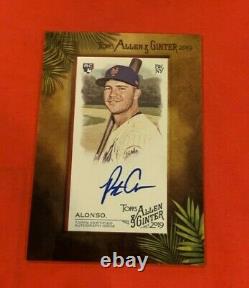 2019 Topps Allen & Ginter Pete Alonso Framed Mini Rookie Card Auto New York Mets