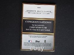 2019 Topps Gold Label Andrew McCutchen Gold Framed AUTO Autograph #1/1 D2B