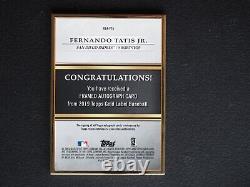 2019 Topps Gold Label Fernando Tatis Jr. RC Gold Framed AUTO Autograph 75/75 D2B