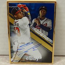 2019 Topps Gold Label GOLD FRAMED Ronald Acuna Jr Braves ON CARD Auto #02/10