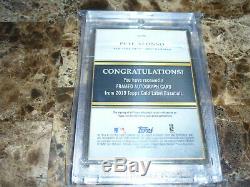 2019 Topps Gold Label Pete Alonso Gold Framed On Card Auto RC SP Mets