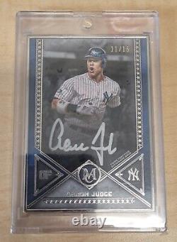 2019 Topps Museum Collection Aaron Judge NYY SILVER FRAMED AUTO #11/15