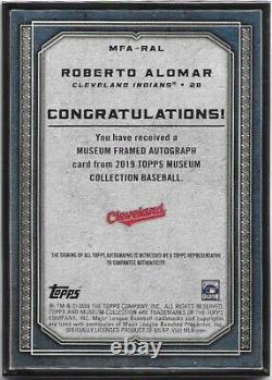2019 Topps Museum Collection ROBERTO ALOMAR Silver Framed Silver Ink Auto /15