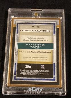 2020 Museum Collection Ken Griffey Jr. Gold Museum Framed On-card Auto #05/10