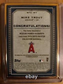 2020 Museum Collection Mike Trout Gold Auto 06/10 Gold Frame/gold Sharpie