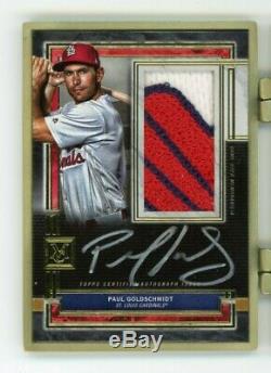 2020 Museum Collection Paul Goldschmidt Jack Flaherty 1/1 Framed Logo Patch Auto