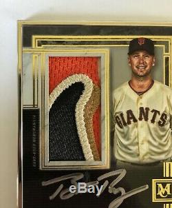 2020 TOPPS MUSEUM COLLECTION BUSTER POSEY SILVER FRAME PATCH AUTOGRAPH #d 1/1