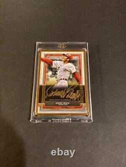 2020 TOPPS MUSEUM COLLECTION JOHNNY BENCH GOLD FRAME AUTO #'d 10