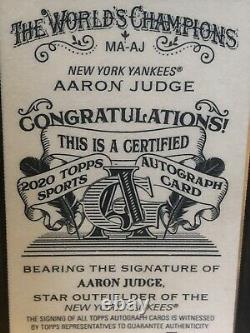 2020 Topps Allen & Ginter Aaron Judge Black Framed Auto SSP #07/25 Yankees Rare