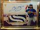 2020 Topps Definitive Bo Bichette Rc On-card Auto Gold Frame Patch, Purple 4/10