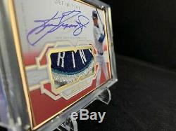 2020 Topps Definitive Ken Griffey Jr. Gold Framed Logo Patch Autograph Auto 1/1