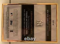 2020 Topps Gold Label Aaron Judge Auto Framed On Card Autograph Red 1/5 Yankees
