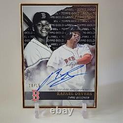 2020 Topps Gold Label Rafael Devers Framed Auto /15 Boston Red Sox
