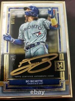 2020 Topps Museum Collection Bo Bichette Rookie Gold Frame Bronze Ink Auto 07/10