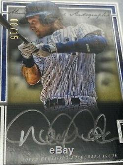 2020 Topps Museum Collection Derek Jeter Auto Silver Metal Framed /15 Silver Ink