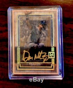 2020 Topps Museum Collection Don Mattingly Wood Framed Gold Auto 1/1 Yankees