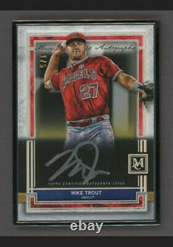 2020 Topps Museum Collection Framed Mike Trout Silver Ink AUTO 1/5 Angels