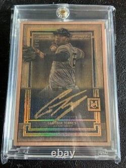 2020 Topps Museum Collection Gleyber Torres Wood Framed Auto 1/1