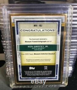 2020 Topps Museum Collection Ken Griffey Jr. Auto Gold Frame Ink Case Hit SP /10