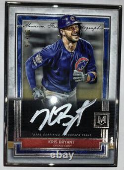 2020 Topps Museum Collection Kris Bryant Silver Framed Auto #7/15 Cubs Case Hit