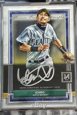 2020 Topps Museum Collection Silver Framed ICHIRO On-Card AUTO 12/15
