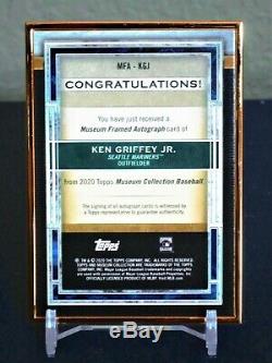 2020 Topps Museum Ken Griffey Jr! Gold Framed Auto #8/10! Mariners