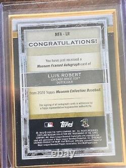 2020 Topps Museum Luis Robert Gold Frame on Card Gold Auto /10