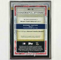 2020 Topps Museum auto Shohei Ohtani framed Silver Ink on-card autograph #1/15