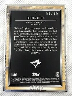 2020 Topps Transcendent Collection Bo Bichette #27 RC Rookie Silver Framed 59/95
