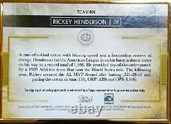 2020 Topps Transcendent Framed Rickey Henderson HOF Signed AUTO 15/25