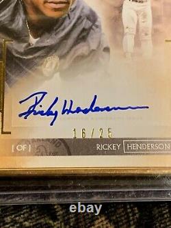2020 Topps Transcendent Rickey Henderson Auto Gold Frame Sp #/25 Athletics Hof