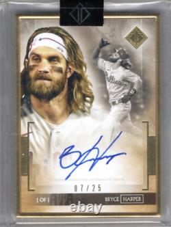 2020 Topps Transcendent VIP Party Auto #BHAP-2 Bryce Harper Framed Metal #07/25