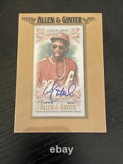 2021 Allen & Ginter Uncle Larry mini framed Auto Phillies