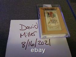 2021 Allen and Ginter Mike Trout gold border mini framed auto
