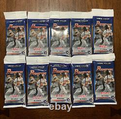 2021 Bowman Baseball Value Cello Fat Pack LOT OF 10 Factory Sealed