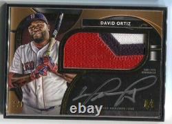 2021 David Ortiz Topps Museum Collection AUTO FRAMED PATCH Autograph 1/1 Red Sox