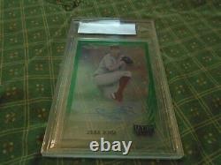 2021 Leaf Metal Draft Mick Abel Auto Product Proof Clear Green 1/1 HOT PROSPECT