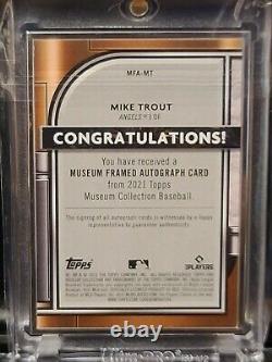 2021 Museum Collection Mike Trout Silver Frame Auto /15 Case Hit