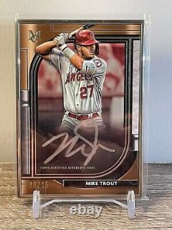 2021 Museum Collection Mike Trout Silver Ink Frame Auto 6/15 Case Hit Angels