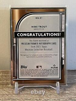 2021 Museum Collection Mike Trout Silver Ink Frame Auto 6/15 Case Hit Angels