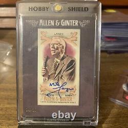 2021 Topps Allen & Ginter Mike Lange Framed Mini Auto Autograph #14/25 A664