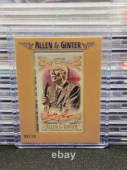 2021 Topps Allen & Ginter Mike Lange Framed Red Ink Auto #8/10 #FMA-ML