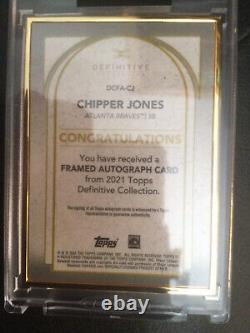 2021 Topps Definitive Gold Framed Collection Auto 1/1 Chipper Jones (Braves)